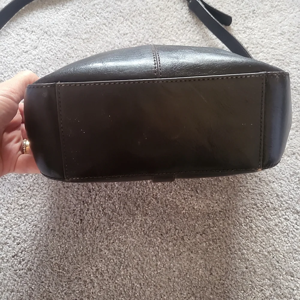 Vintage Black Leather Bag - Picture 6 of 6